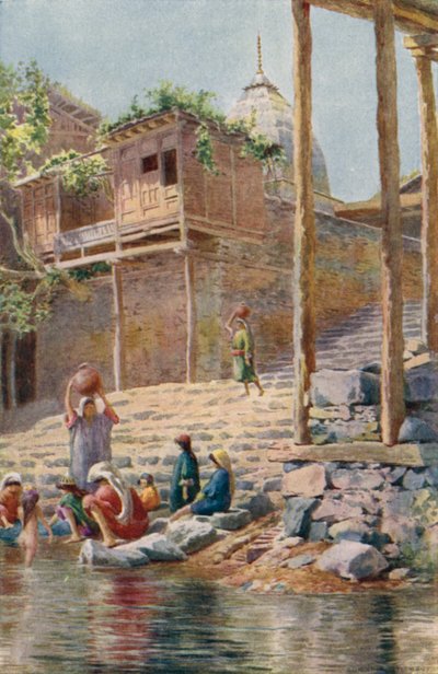 Au bord de la rivière, Srinagar - Unbekannt Unbekannt